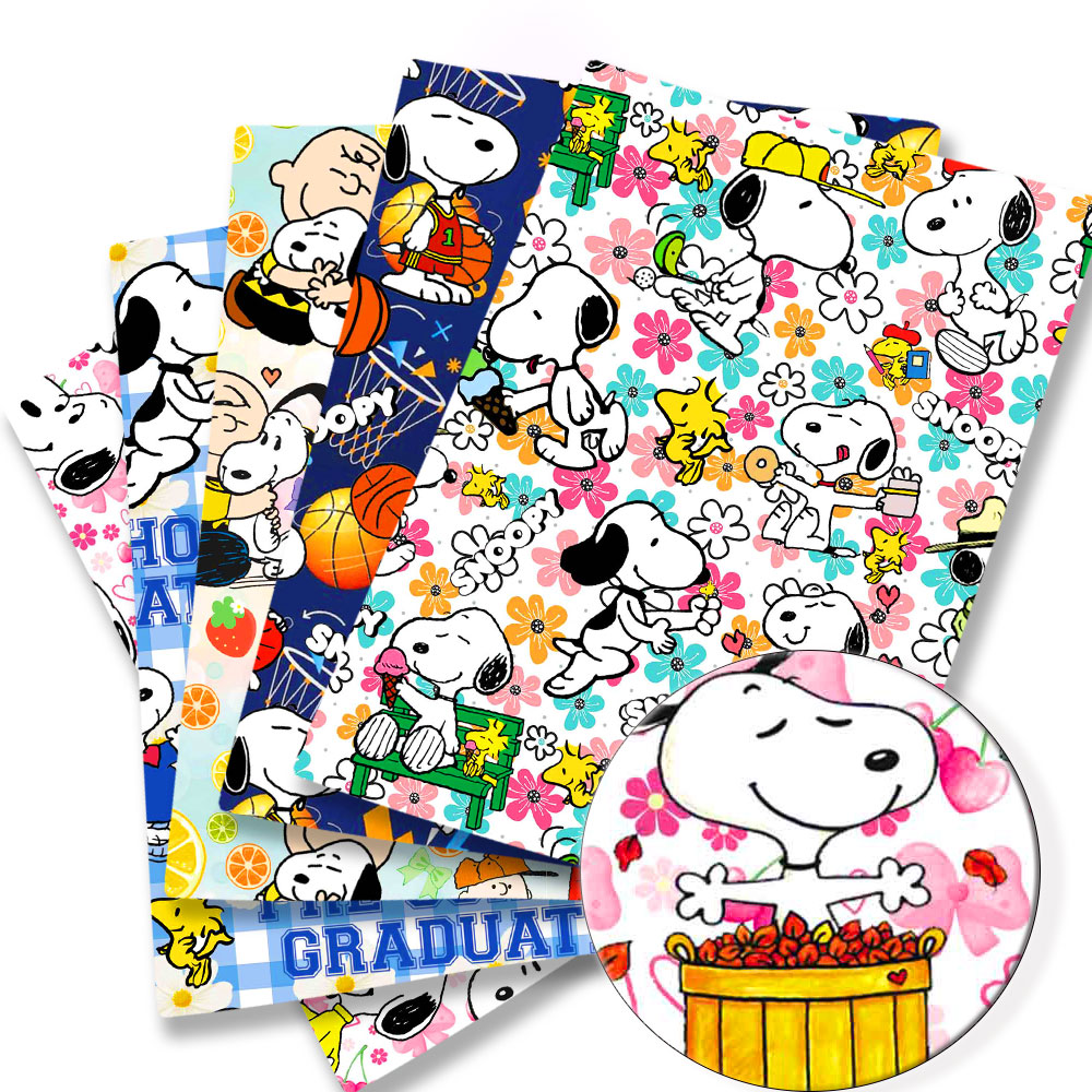 Sewing In Textile - Tela TAKARA TOMY Snoopy 140x50CM, Tela