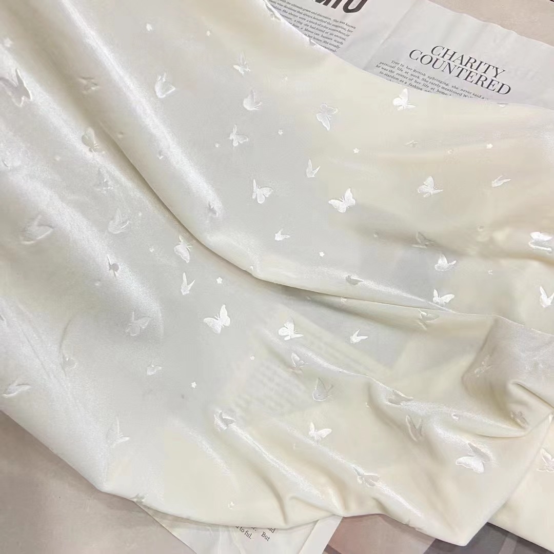 Sewing Velvet Fabric - Mariposa estampado en caliente tela de