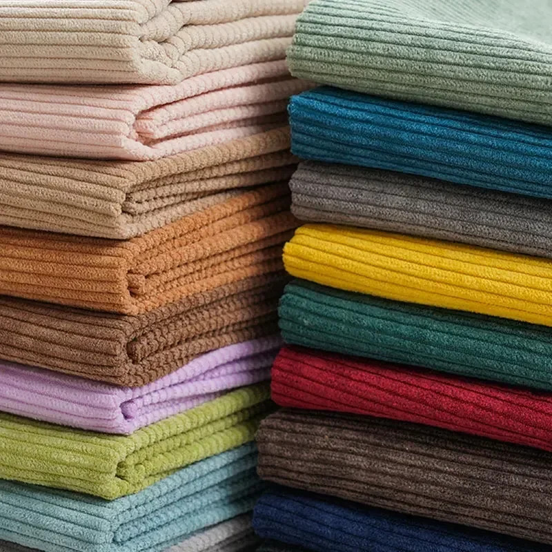 Sewing Velvet Fabric - Tela de pana acanalada de color