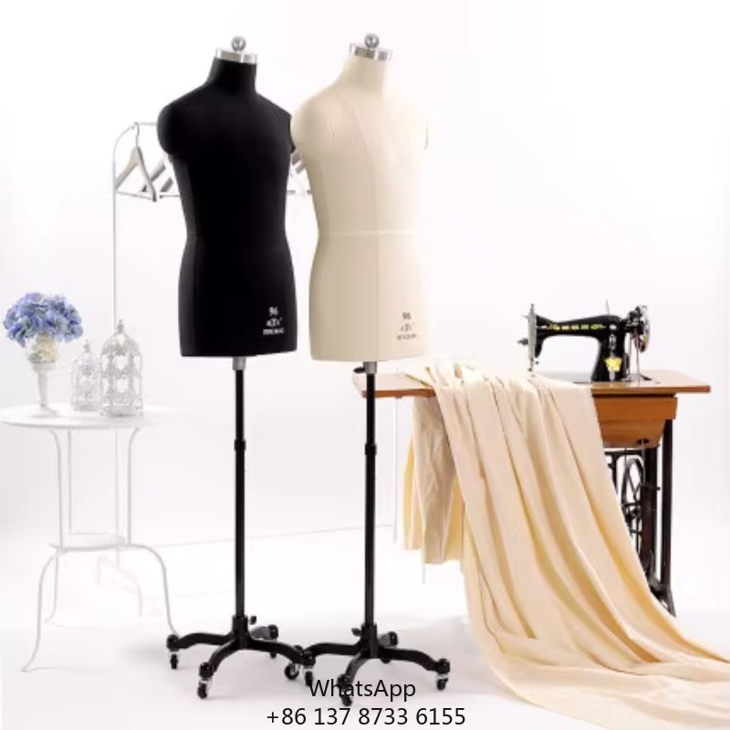 Dress Form Mannequin - Maniquí de medio cuerpo masculino para