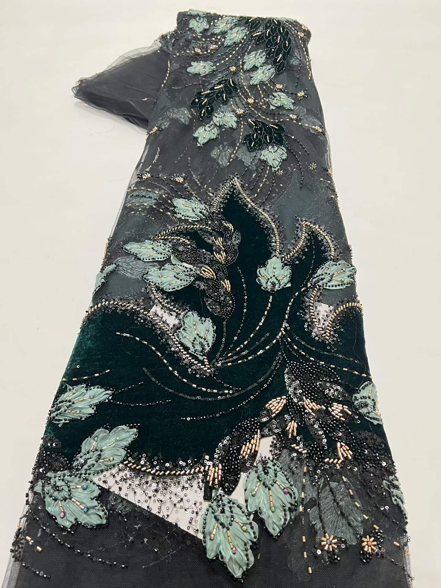 Tela de Encaje Verde de Nuevo  - Sewing Velvet Fabric reseña y precio