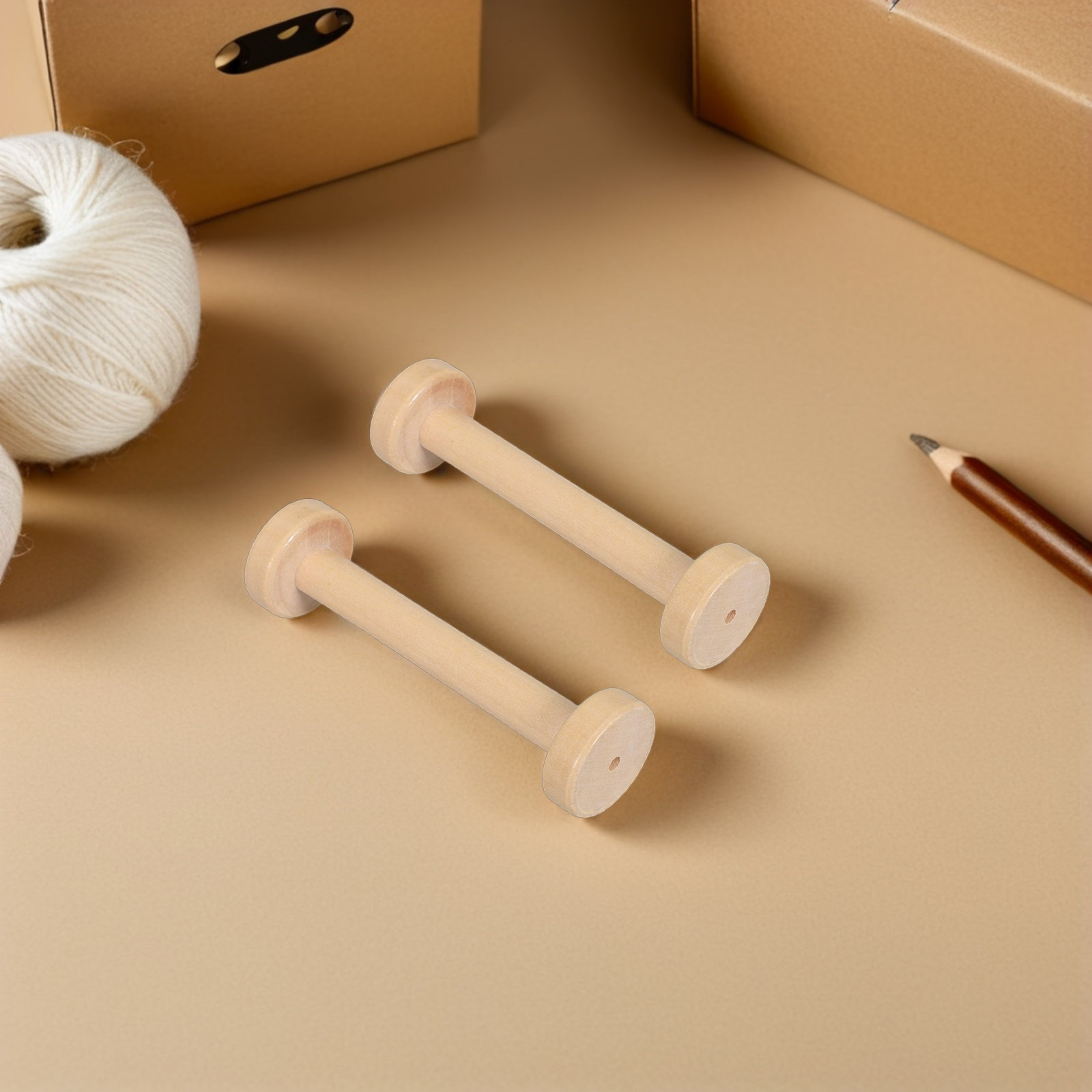 5 Bobinas de Madera Naturales  - Sewing In Textile reseña y precio