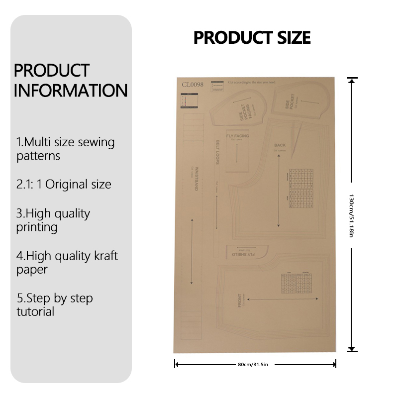 Patrones de costura para panta - Textile Sewing Patterns reseña y precio