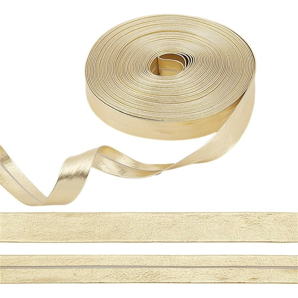 Adorno de cuero dorado de 9,8  - Binding Tape Bias reseña y precio
