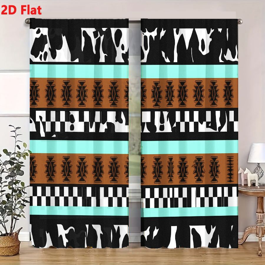 2 Cortinas con Patrón Tribal A - Century Textile & Sewing Supply Saskatoon Sk reseña y precio