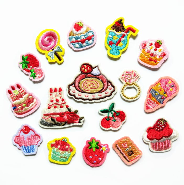 Parche bordado de pastel de fr - Sewing Id reseña y precio