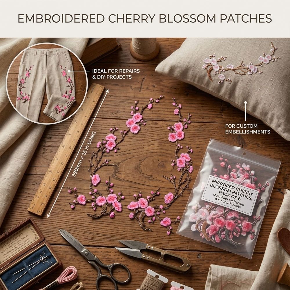 Parches Termoadhesivos de Flor - Sewing In Textile reseña y precio